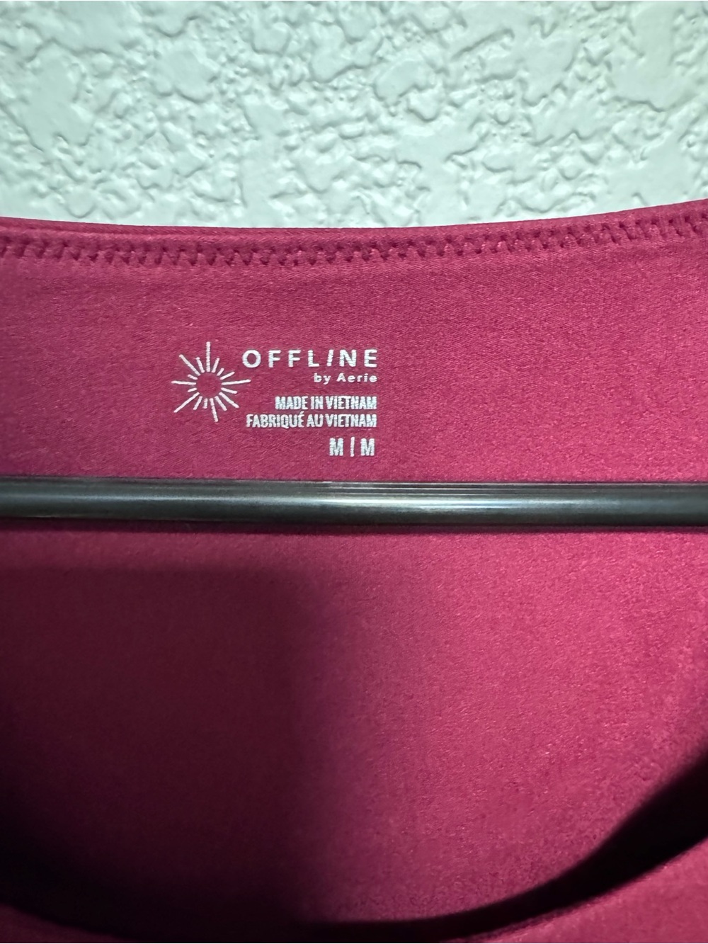 NWT Aerie 2 Piece Set Burgundy Women’s M High Rise Flare - Picture 3 of 11